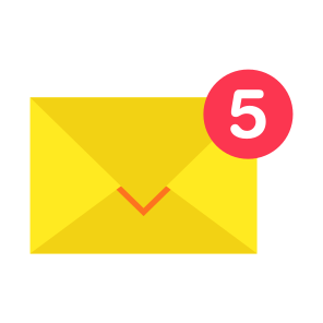 Mail, Email, Correspondence, Letter, Unread Message icon