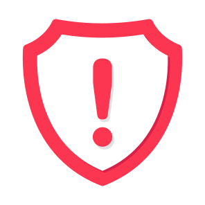Security Error, Security Alert, Security Warning, Caution, Exclamation icon