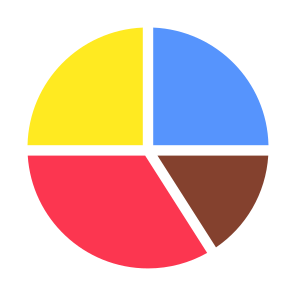 Slice Chart, Slice Graph, Data Analytics, Statistics, Infographic, icon