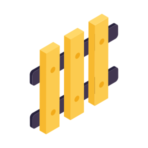 Fence, Picket, Barrier, Barricade, Hurdle, Blockade,flat icon