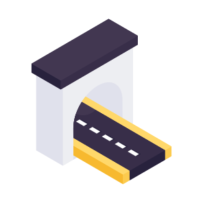 Road, Roadway, Highway, Pathway, Passage, Icon, Vector, Isometric, Path, icon