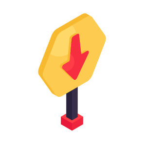 Roadboard, Signboard, Go Down Board, Guideboard, Fingerboard icon