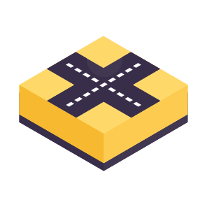 Roundabout, Road, Path, Icon, Vector, Isometric, Rotary, Passageway, icon