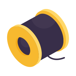 Thread Spool, Thread Wool, Sewing, Crafting, Needle Thread icon