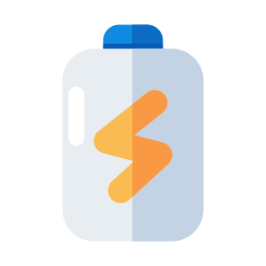 Battery, Rechargeable, Electric, Energy, Power, Accumulator, Icon, Vector, Flat, icon