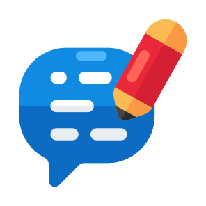 Edit, Message, Chat, Comment, Icon, Vector, Flat, Write, Pencil, Bubble, icon