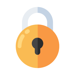 Padlock, Bolt, Latch, Security, Protection, Icon, Vector, Flat, Safety, Secure icon