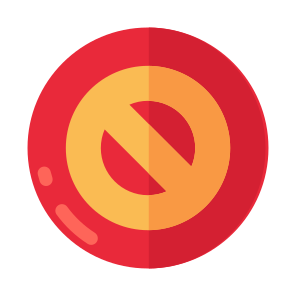 Restricted, Stop, Prohibition, Ban, Forbidden, Icon, Vector, Flat, Sign, Symbol icon