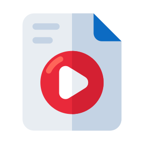 Video, File, Format, Filetype, Extension, Document, Icon, Vector, Flat, Media, icon