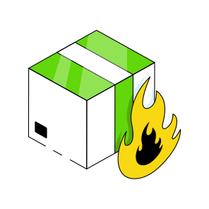 Carton, Package Burning, Parcel Burning, Box, Logistic Delivery icon