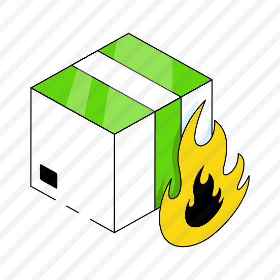 Carton, Package Burning, Parcel Burning, Box, Logistic Delivery preview