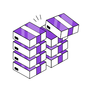 Cartons, Packages, Parcels, Boxes, Logistic Delivery icon