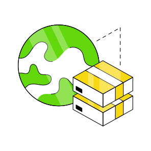 Global Parcel, Global Package, Global Delivery, Global Carton, Logistic Delivery  icon