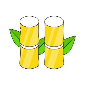 Bamboo Sticks, Sugarcane, Lambast, Bamboo Palm, Tropical Plant  icon