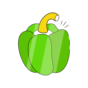 Capsicum, Bell Pepper, Vegetable, Edible, Veggie,  icon
