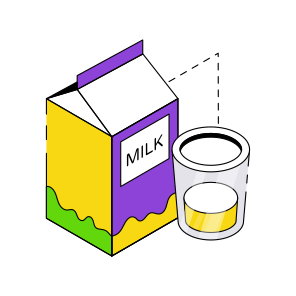 Milk Pack, Tetra Pack, Milk Package, Milk Carton, Takeaway Package  icon