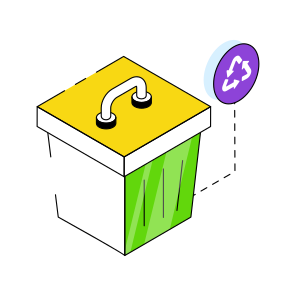 Recycle Bin, Wastebin, Dustbin, Garbage Can, Trash Bin icon