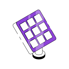 Solar Panel, Photovoltaic Cell, Solar Plate, Solar Energy, Energy Reservoir icon