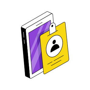 Id Badge, Identity Card, Identification Card, Membership Card, Employee Card icon