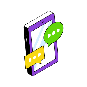 Mobile Chatting, Online Message, Online Communication, Online Conversation, Online Discussion  icon