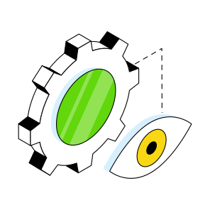 Setting Monitoring, Setting Inspection, Setting Visualization, Setting View, Management  icon