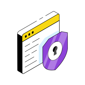 Web Security, Web Protection, Secure Website, Web Safety, Encrypted Website,  icon