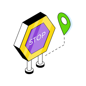 Direction Board, Stop Board Location, Signboard, Info Board, Guideboard  icon