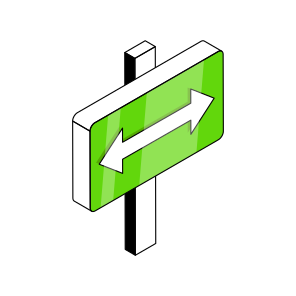 Doublehead Arrow Board, Roadboard, Signboard, Info Board, Direction Board,  icon