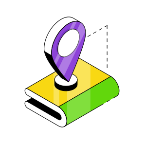 Library Navigation, Library Location, Library Direction, Gps, Destination,  icon