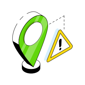 Location Error, Location Problem, Location Warning, Direction, Gps,  icon