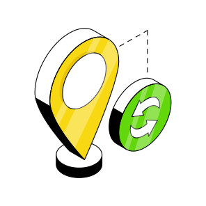 Location Update, Location Refresh, Location Sync, Gps, Navigation  icon