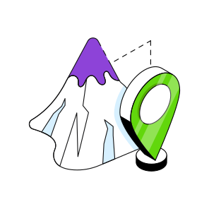 Map, Mountains Location, Direction, Gps, Navigation,  icon