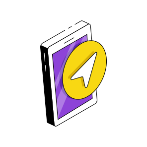 Mobile Navigation, Navigation App, Mobile Location, Mobile Direction, Mobile App icon