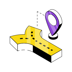 Road Location, Roadway Direction, Highway, Pathway, Passageway  icon