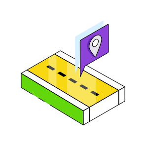 Road Location, Roadway, Highway, Pathway, Passageway  icon