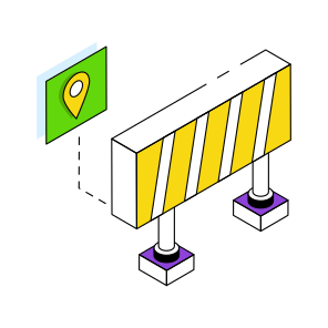 Roadblock Location, Roadblock Direction, Roadblock Navigation, Roadblock Tracking, Gps  icon