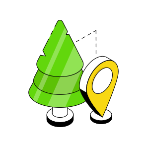 Tree Location, Tree Direction, Gps, Forest Location, Forest Direction,  icon