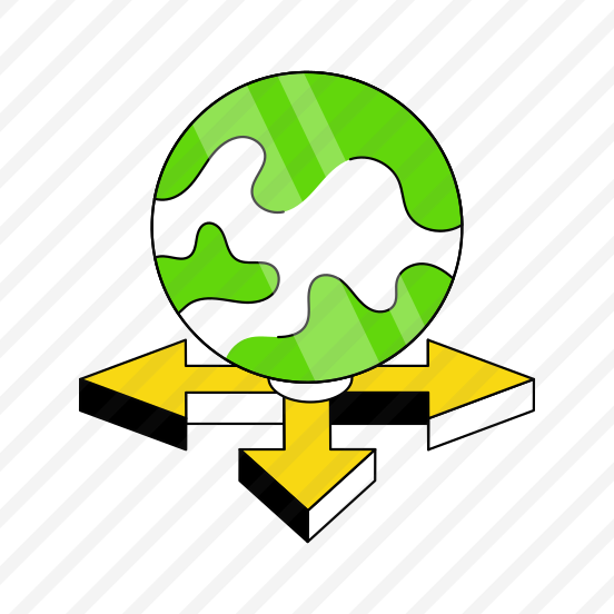 Triple Direction Arrows, Navigation Arrows, Pointing Arrows, Global Arrows, Arrowheads  preview