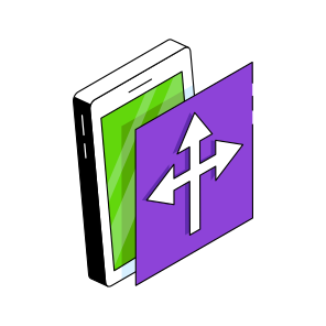 Triple Direction Arrows, Navigation Arrows, Pointing Arrows, Mobile Arrows, Arrowheads icon