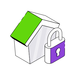 Home Access, Locked Home, Home Security, Home Protection, House Security icon