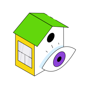 Home Monitoring, Home Inspection, Home Visualization, Property Monitoring, Property Inspection,  icon