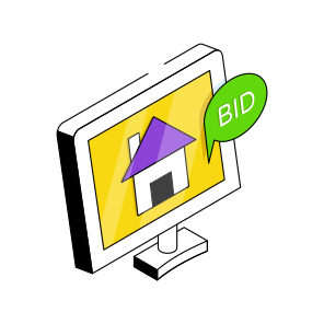 Online Property, Online House, Online Home Bid, Online Real Estate, Real Estate Website icon