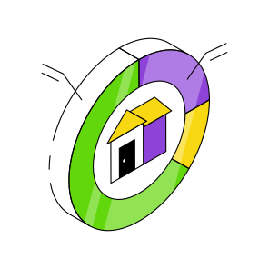 Property Analytics, Property Infographic, Property Statistics, Estate Analytics, Estate Infographic,  icon