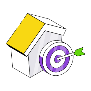 Property Target, Property Aim, Property Objective, Property Goal, Real Estate Target,  icon