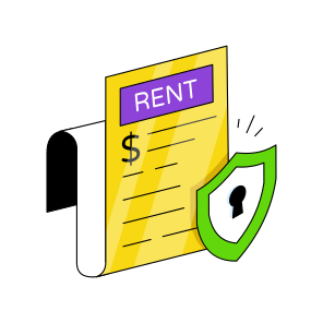 Rent Paper, Rent Document, Rent Archive, Secure Rent,  icon