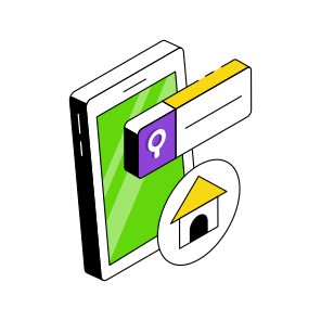 Search Mobile Home, Mobile House, Search Home, Search House, Search Property  icon