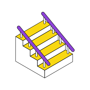 Stairs, Staircase, Stairway, Ladder, Steps icon