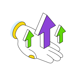 Upward Arrows, Growth Arrows, Analytics, Infographic, Station  icon