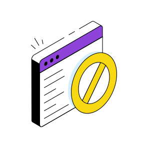 Ban Website, Stop Website, Forbidden Website, Block Website, Prohibited Website  icon