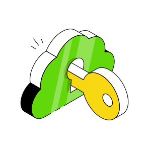 Cloud Security, Cloud Protection, Secure Cloud, Cloud Key, Cloud Access,  icon